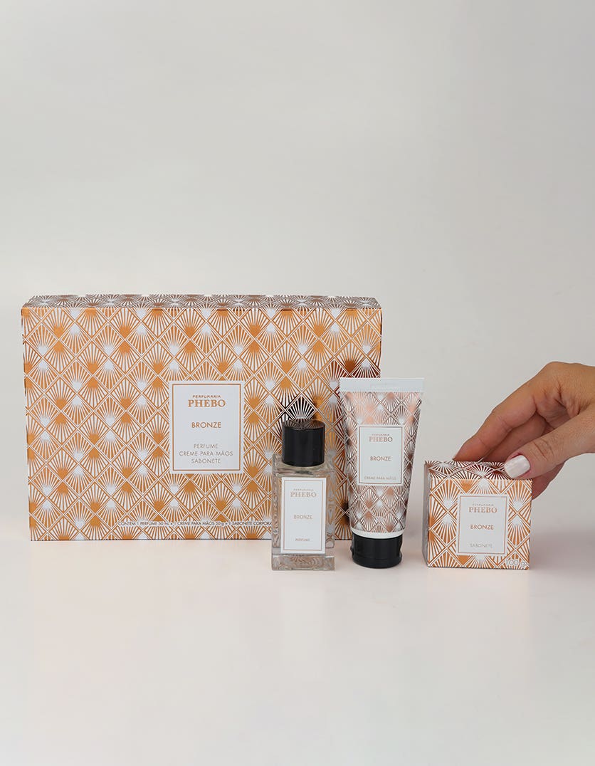 Kit Perfume + creme mãos + sabonete em barra Bronze - Image 3