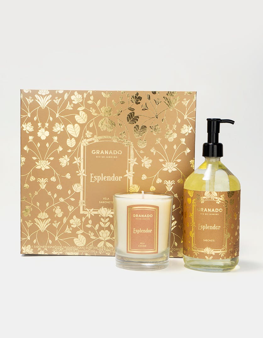 Kit Vela & Sabonete Líquido Esplendor