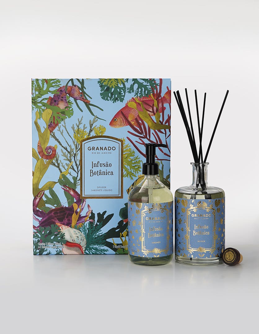 Duo Difusor de Ambientes & Sabonete Líquido Infusão Botânica 500ml