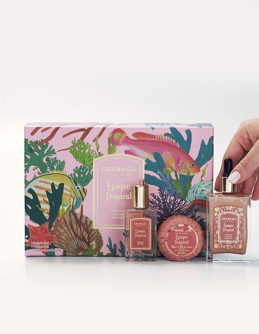 Kit Iluminador + Perfume + Sabonete em Barra Époque Tropical - Image 3