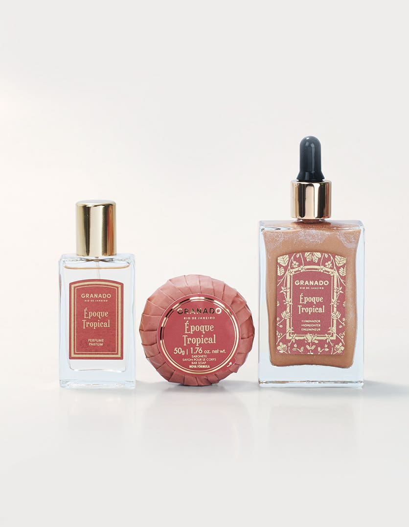 Kit Iluminador + Perfume + Sabonete em Barra Époque Tropical - Image 2