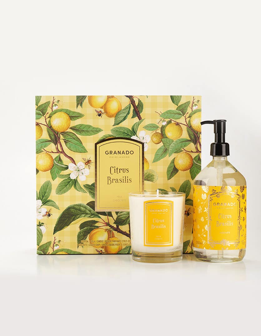Kit Vela & Sabonete Líquido Citrus Brasilis Picnic